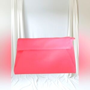 Neon Pink Envelope Crossbody Clutch Bag Y2K Barbiecore